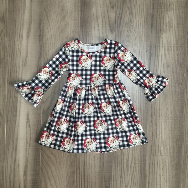 

baby girls christmas dress girls santa claus dress children plaid, Red;yellow