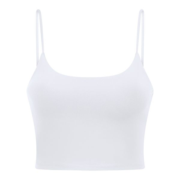 white athletic crop top