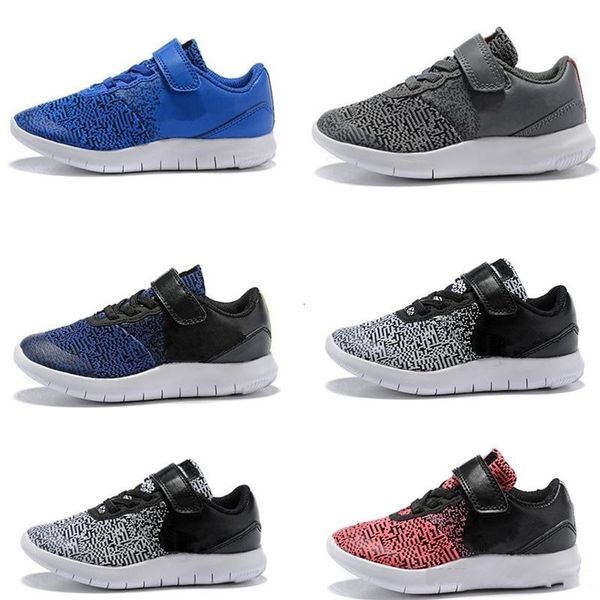 

infant boys girls flex contact trainers toddler kids running shoes black white blue baby sports sneakers