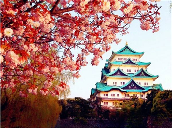 

5d diamond embroidery sakura tower diy diamond painting cross stitch kit resin full round&square diamond mosaic home decor gift bb1421