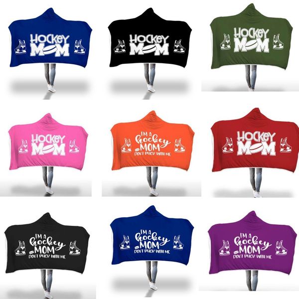 

hockey mom skating football blanket children sports theme cartoon blankets thick sherpa fleece throw kids blanket 130cm*150cm mma2726