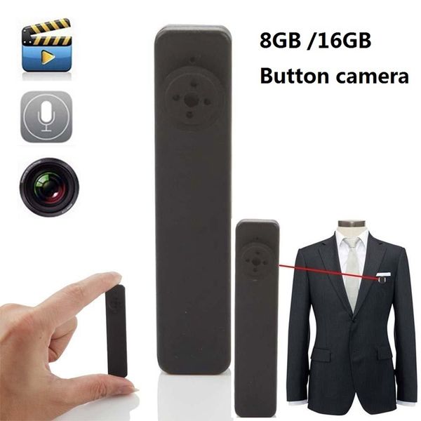 

8gb 16gb clothe button camera portable mini pocket camera button mini dv body dvr digital voice video recorder with retail box