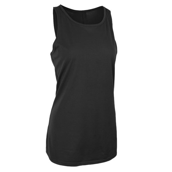 

women's solid cross back yoga tank sleeveless shirt activewear workouts clothes, Black;white