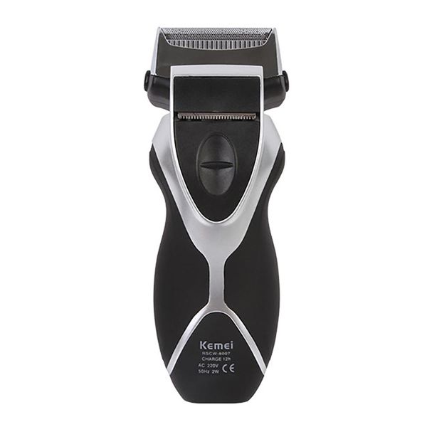 

kemei km-8007 men rechargeable electric dual blade reciprocating shaver trimmer face care groomer