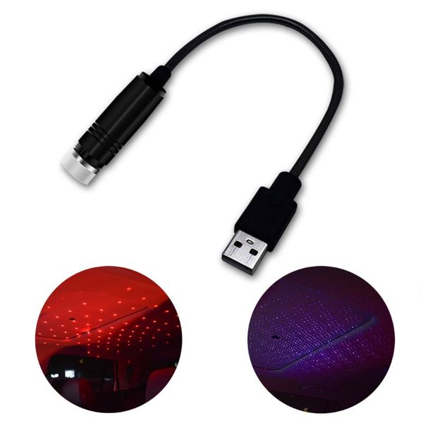 

1 pc usb mini led car roof projector lights home cars starry sky meteor light