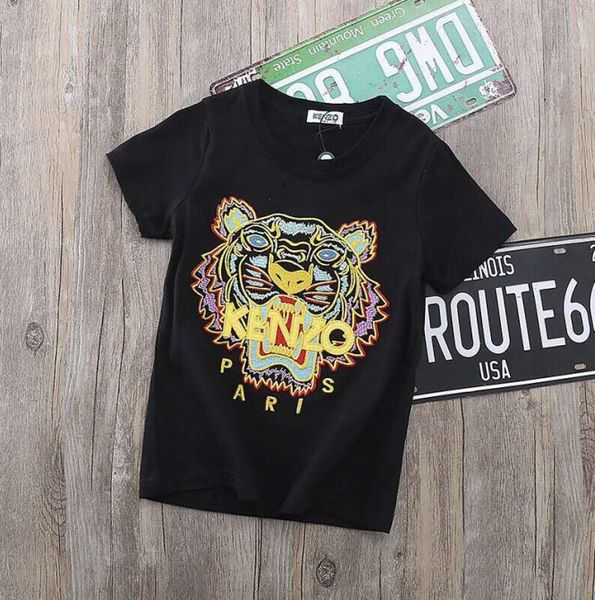 

babys дизайнерские футболки boy t shirt girl детская одежда топы для малышей черный красный синий белый 6 цветов мода вышивка повседневная п, Blue