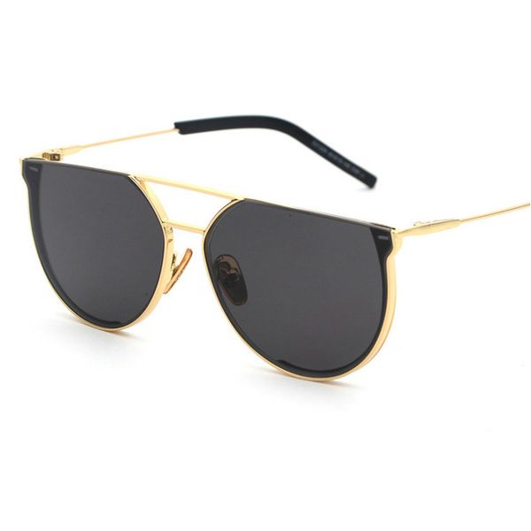 

2019 round sunglasses women half frame cat sunglass vintage sun glasses womens eyewear brand shades for female fml, White;black