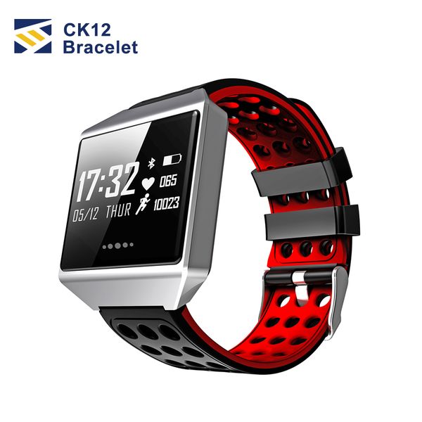 

1 pcs ck12 smart watch fix ionic fitness tracker pressure heart rate monitor sport waterproof pedometer wristband for android ios