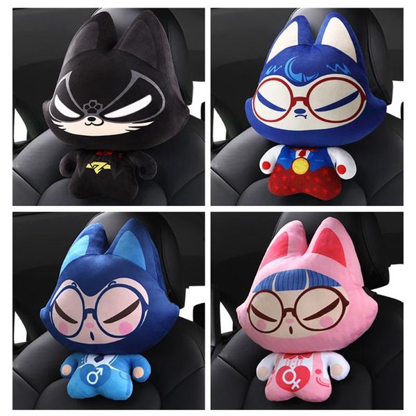 

chsky car neck pillow for neck pillow headrest cute cat car accessories for girls