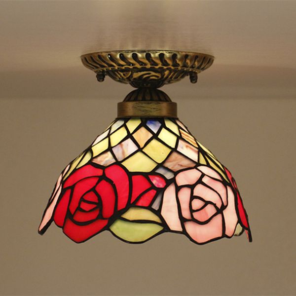 

creative led flowers ceiling lamp european children's room lamp corridor balcony aisle lamp villa l ceiling light