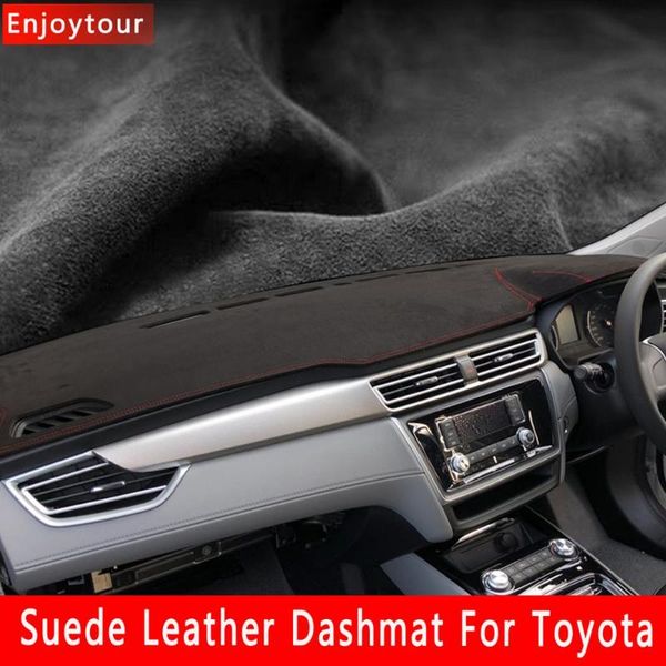 

suede leather dashmat dashboard cover dash mat for 86 corolla altis rav4 camry c-hr highlander mark x crown vios rhd