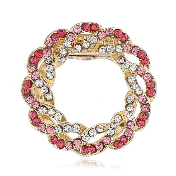 

fashion trendy flower brooch for women flower round hollow brooch pins scarves buckle gift for lover wholesale ax066, Gray