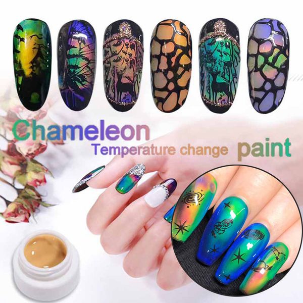 

thermochromic liquid crystal mood color-changin gel polish nail art uv gel nail polish tools for manicure bildergel pol, Red;pink