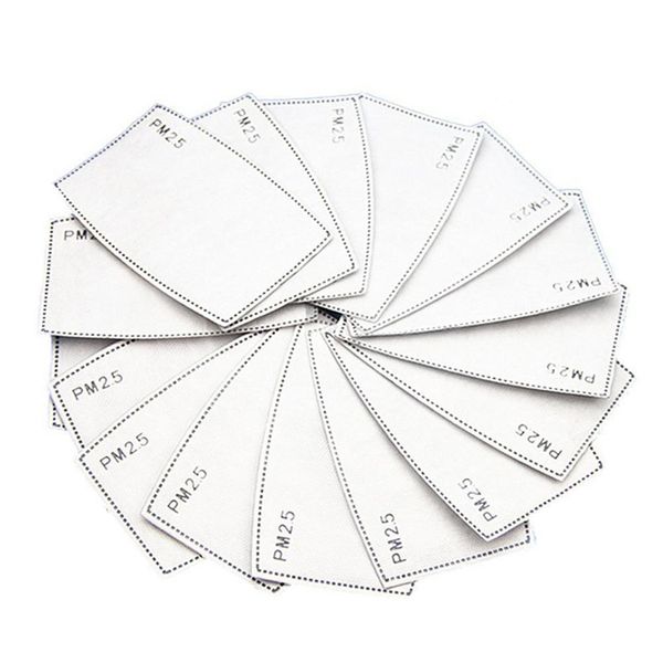 

200pcs pm2.5 n95 activated carbon filter face mask breathing insert protective mouth replaceable anti haze filter paper