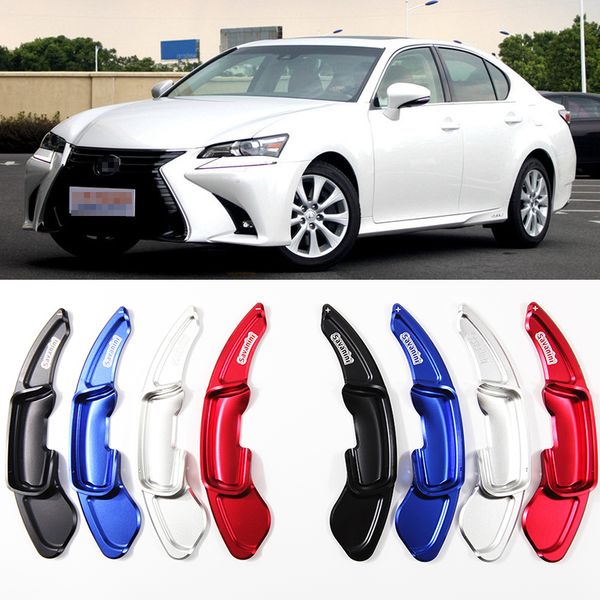 

2pcs brand new alloy add-on steering wheel dsg paddle shifters extension for lexus gs gs250 14-16