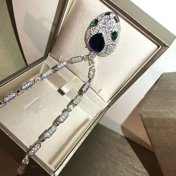 

luxury designer women jewelry necklace snake vintage style necklace for women jewelry party gift ing, Silver