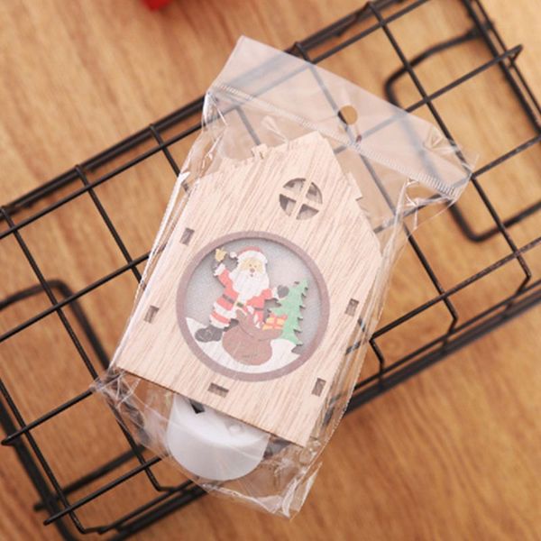 

diy diy led light wooden hanging ornaments for christmas holiday,cute wood house christmas tree hanging ornament claus,elk