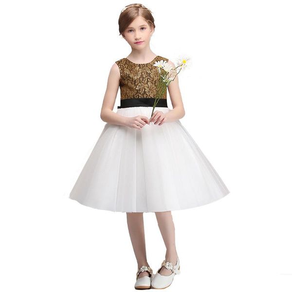 

lovey elegant lace princess flower girl dresses 2019 бальное платье первое причастие платья для девочек без рукавов тюль малыш pageant dress, White;blue