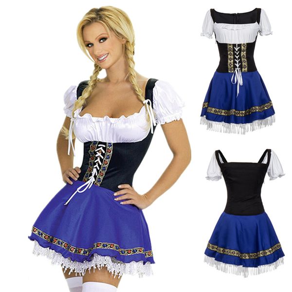 Theme Costume ktoberfest Girls Adult Octoberfest Bavaria German Beer Maid Wench Costume Carnival Party Dress