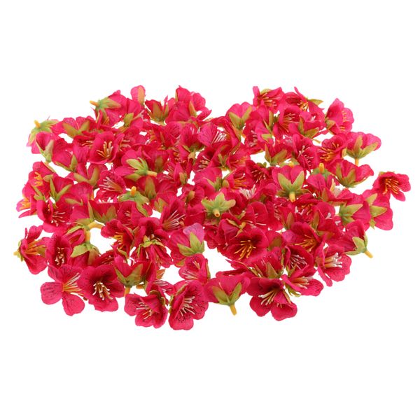 

100pcs artificial silk sakura flowers flower heads wedding decor 4cm