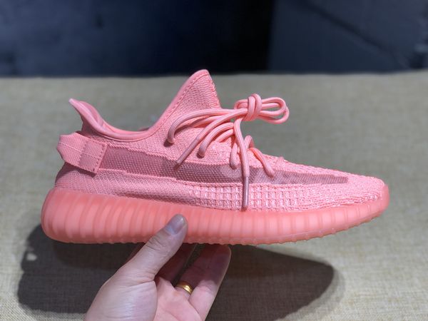 

С коробкой новый цвет Kanye GID все черные статические отражающие чистый белый розовый свет в темном Западе флуоресцентный зеленый кроссовки