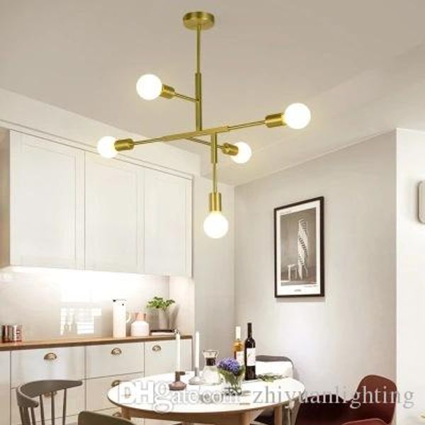

simple style modern hanging pendant lamp led minimalist black/gold bar stair foyer living dining room hanging ceiling lamp