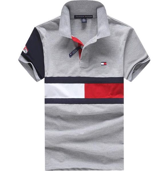 

Men luxury de igner hirt male ummer turn down collar hort leeve cotton hirt men ca ual polo top