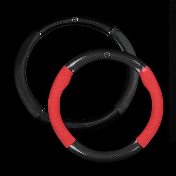 

38cm car steering-wheels cover charcoal steering wheel hubs for 2 demio/axela/3 atenza/6 cx-8 wagon bt-50