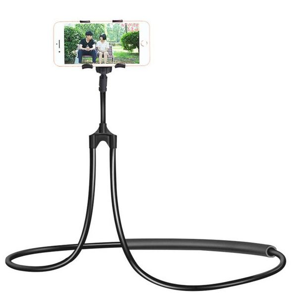 

100pcs flexible mobile phone holder hanging neck lazy necklace bracket smartphone holder stand for phone