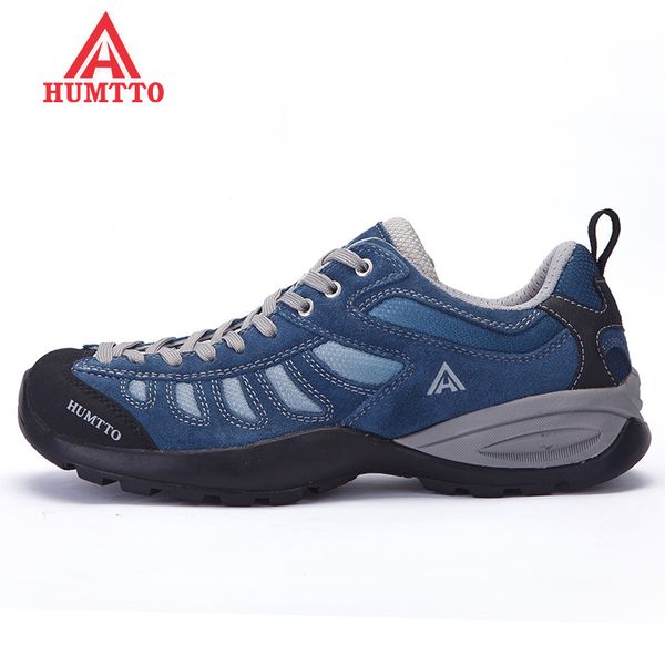 

humtto men's leather outdoor trekking hiking shoes sneakers for men sports climbing mountain shoes man senderismo big size