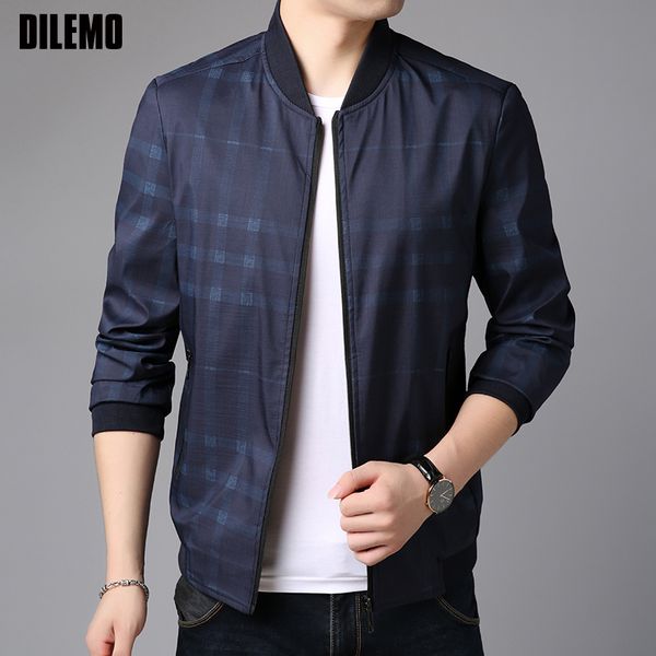 

2019 new fashion jackets mens autumn winter street wear trend overcoat wind breaker mandarin collar casual coat mens clothing, Black;brown