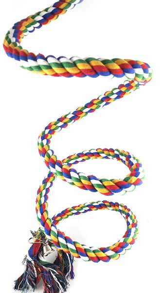 

will middle and small size parrot to climb rope cotton rope toys lifting rope toys climb the ladder scaling ladder jack ladder