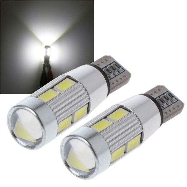 

2pcs t10 194 w5w 5630 led 10 smd canbus error car side wedge lights