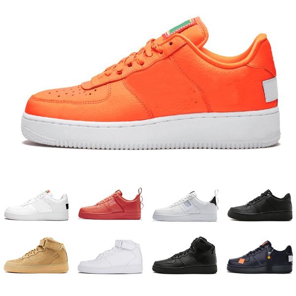 

us5.5-11 just orange utility red 1 dunk casual shoes black white wheat women men high low cut trainers sports sneaker