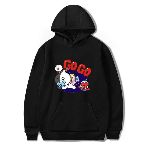 

hoodie bts go go hoodies large long pullover hoodie black outdoor warm popular cotton mens hoodies