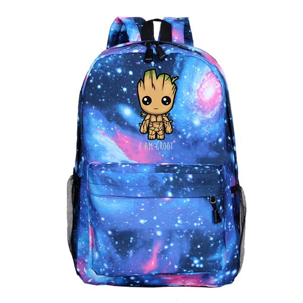 

i am groot backpack students boys girls school bags fashion new galaxy pattern schoolbag back to school gift