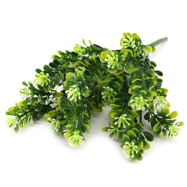 

1 bunch 7 heads lifelike artificial plant flower green grass garden home decor