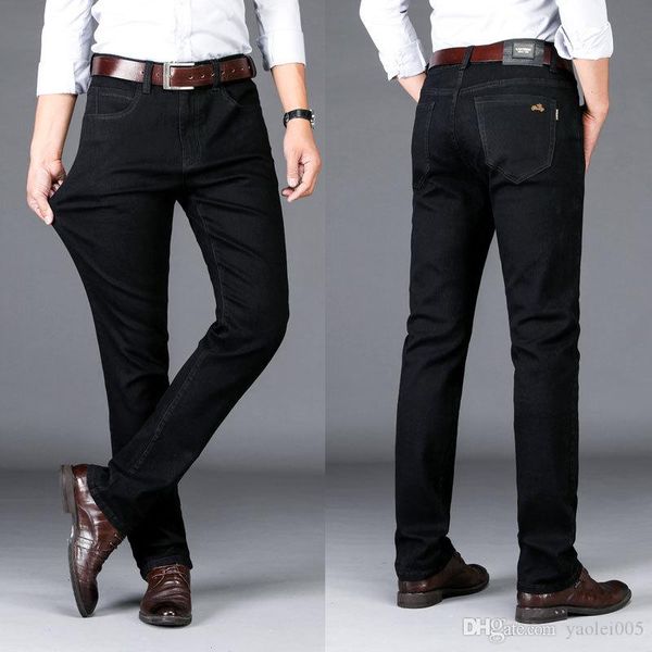 

мужские дизайнерские джинсы простые брюки новые утолщенные черные эластичные мужские хип-хоп уличные высококачественные повседневные модные, Blue