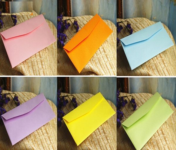 

5pcs/lot 220*110mm/ new cute candy color series envelopes paper greeting-card stationary gift