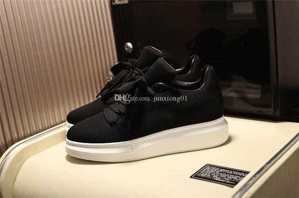 

plate-forme platform luxury designer mens and womens fashion vintage designer shoes custom woven cloth solid color black