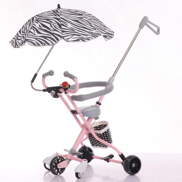 

kidlove quick folding protable three wheel baby stroller lightweight push trolley kids baby tricycle travel umbrella pram1-5y