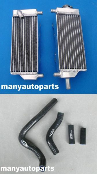 

aluminum radiator & black hose for cr250r cr 250 r 2-stroke 1992-1996 1993 1994 1995