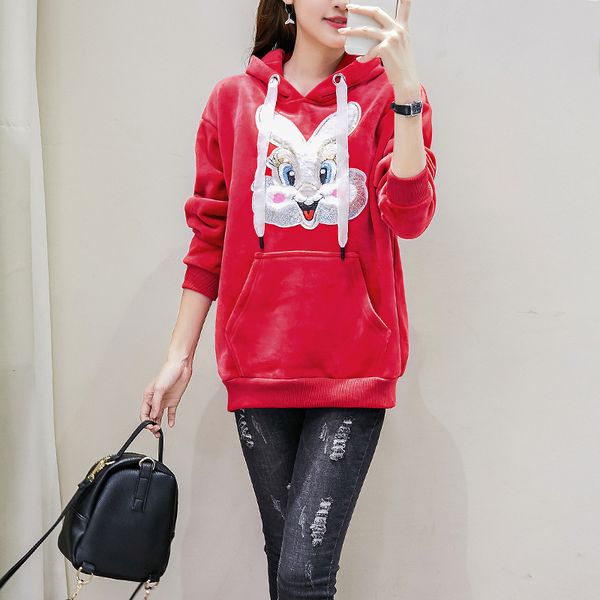 

in autumn and winter 2020, the new double-sided golden velvet pullover hooded coat with tide brand patch embroidered coat, Black