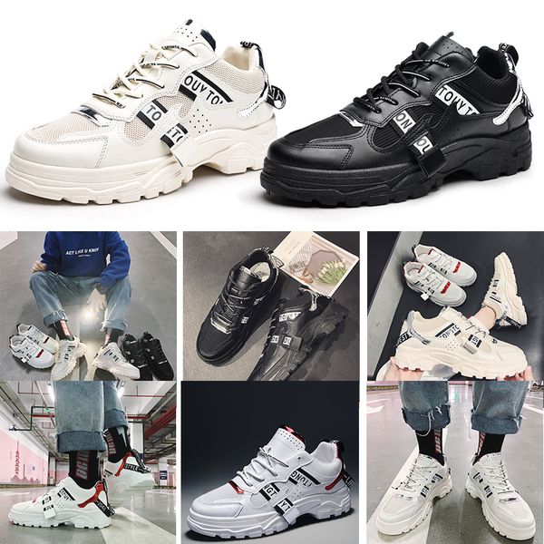 

outdoor walking women men running shoes triple white black brown breathable net surface comfortable trainer sport designer sneakers 39-44