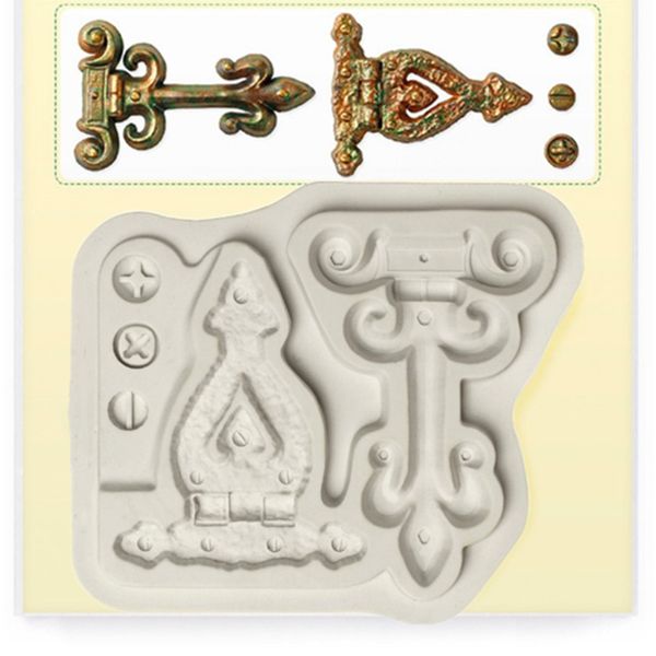 

new key mold fondant silicone cake mold jewelry decoration mould