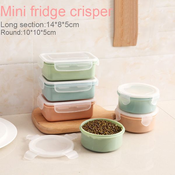 

pp silicone storage box, mini vegetable container for fridge children sealing storage box, lunch grain sorting container