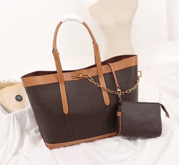 

2pcs/set high qulity classic luxury womens handbags ladies composite tote genuine leather clutch shoulder bags female purse with wallet