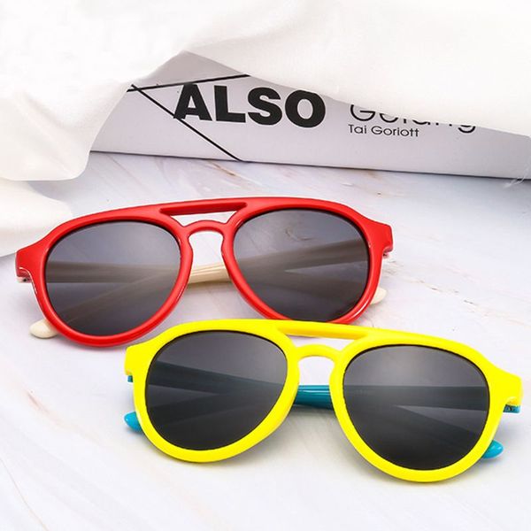 

kids sunglasses boys girls silicone goggles sun glasses shades for 4-12y child, White;black