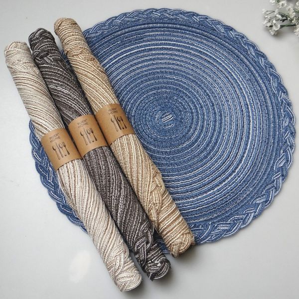 

2019 new nordic lace pp material thermal insulation tablemat hipping kitchen household goods home textiles decorations 4 colors