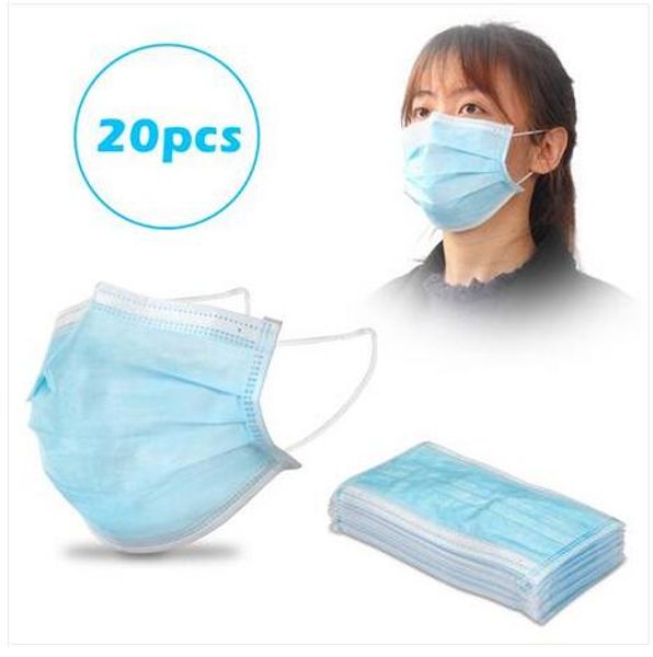 

оптовая продажа бесплатная доставка одноразовая маска для лица с эластичной ушной раковиной анти-вспенивающийся всплеск анти-пыль